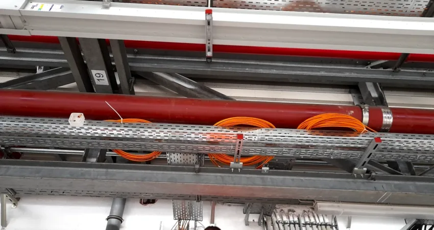 Netzwerkkomponenten und Glasfasermontagen